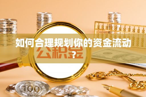 天峨如何合理规划你的资金流动？