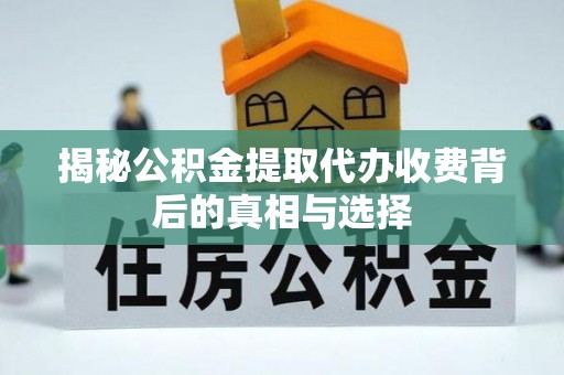 天峨揭秘公积金提取代办收费背后的真相与选择