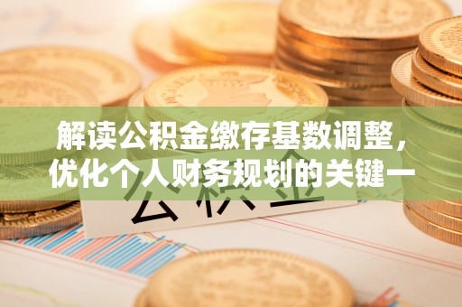天峨解读公积金缴存基数调整，优化个人财务规划的关键一步