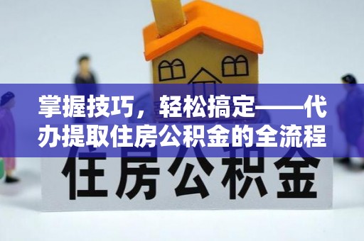 天峨掌握技巧，轻松搞定——代办提取住房公积金的全流程解析