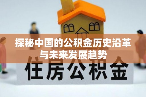 天峨探秘中国的公积金历史沿革与未来发展趋势