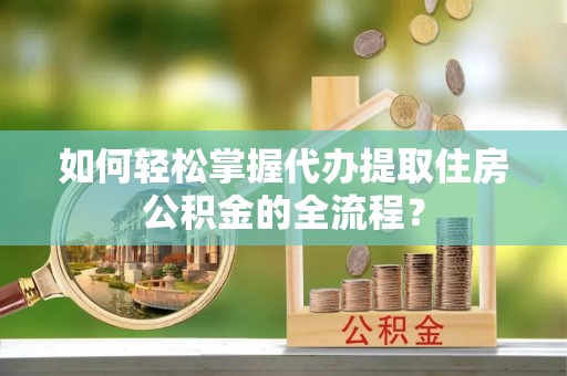 天峨如何轻松掌握代办提取住房公积金的全流程？