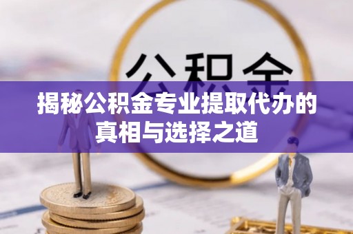 天峨揭秘公积金专业提取代办的真相与选择之道