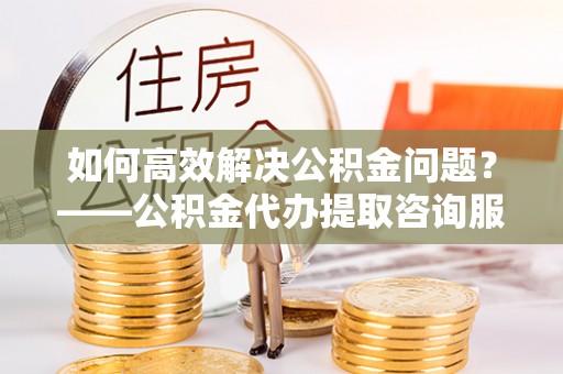 天峨如何高效解决公积金问题？——公积金代办提取咨询服务指南
