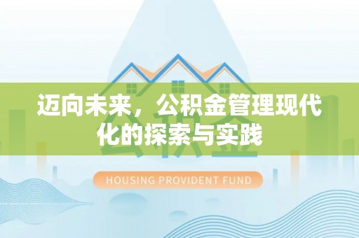 天峨迈向未来，公积金管理现代化的探索与实践