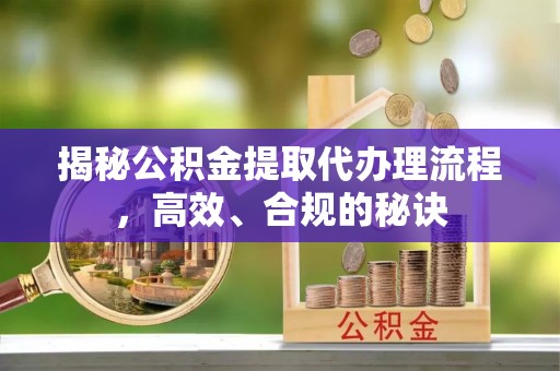 天峨揭秘公积金提取代办理流程，高效、合规的秘诀