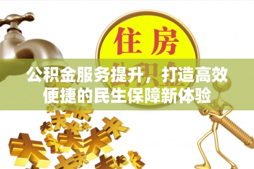 天峨公积金服务提升，打造高效便捷的民生保障新体验