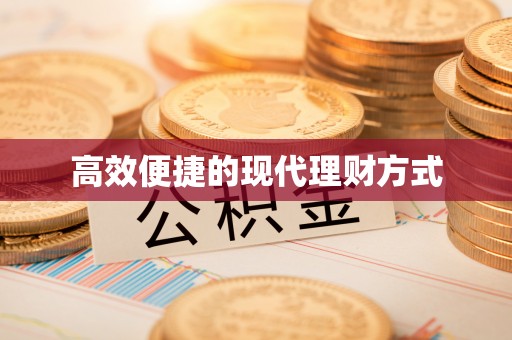 天峨高效便捷的现代理财方式