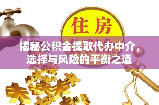 天峨揭秘公积金提取代办中介，选择与风险的平衡之道