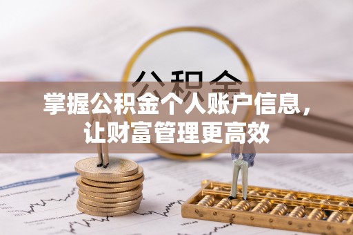 天峨掌握公积金个人账户信息，让财富管理更高效