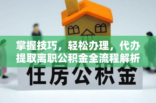 天峨掌握技巧，轻松办理，代办提取离职公积金全流程解析