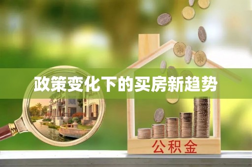 天峨政策变化下的买房新趋势