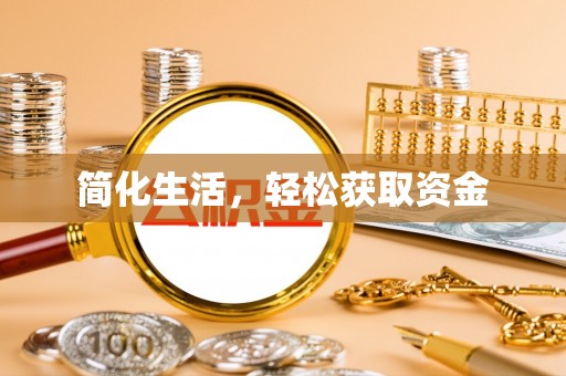 天峨简化生活，轻松获取资金