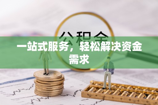 天峨一站式服务，轻松解决资金需求