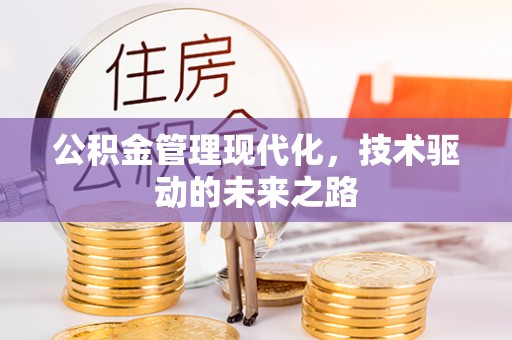 天峨公积金管理现代化，技术驱动的未来之路
